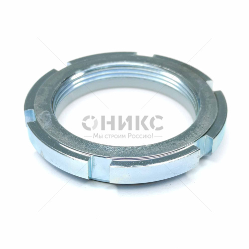 GUK16 Гайка круглая шлицевая оцинкованная сталь М80x2 - Оникс