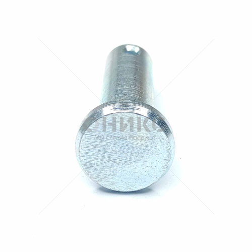 DIN 1444 B штифт цилиндрический с головкой и отверстием под шплинт оцинкованный Ø16x65 - Оникс